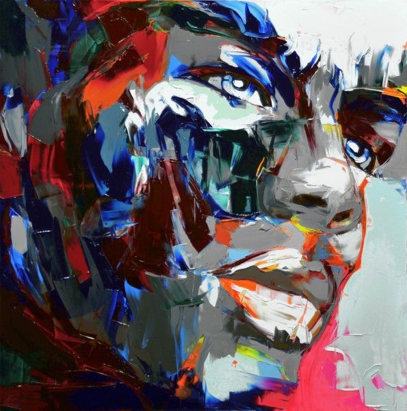 Francoise Nielly Portrait Palette Painting Expression Face095